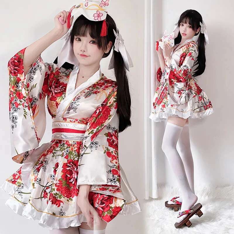 Bathrobe - Японское модифицированное кимоно для женщин, летний