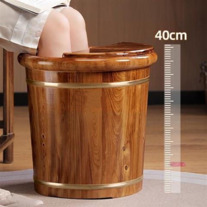 Spa Massager - Деревянная ванночка для замачивания ног, глубокая
