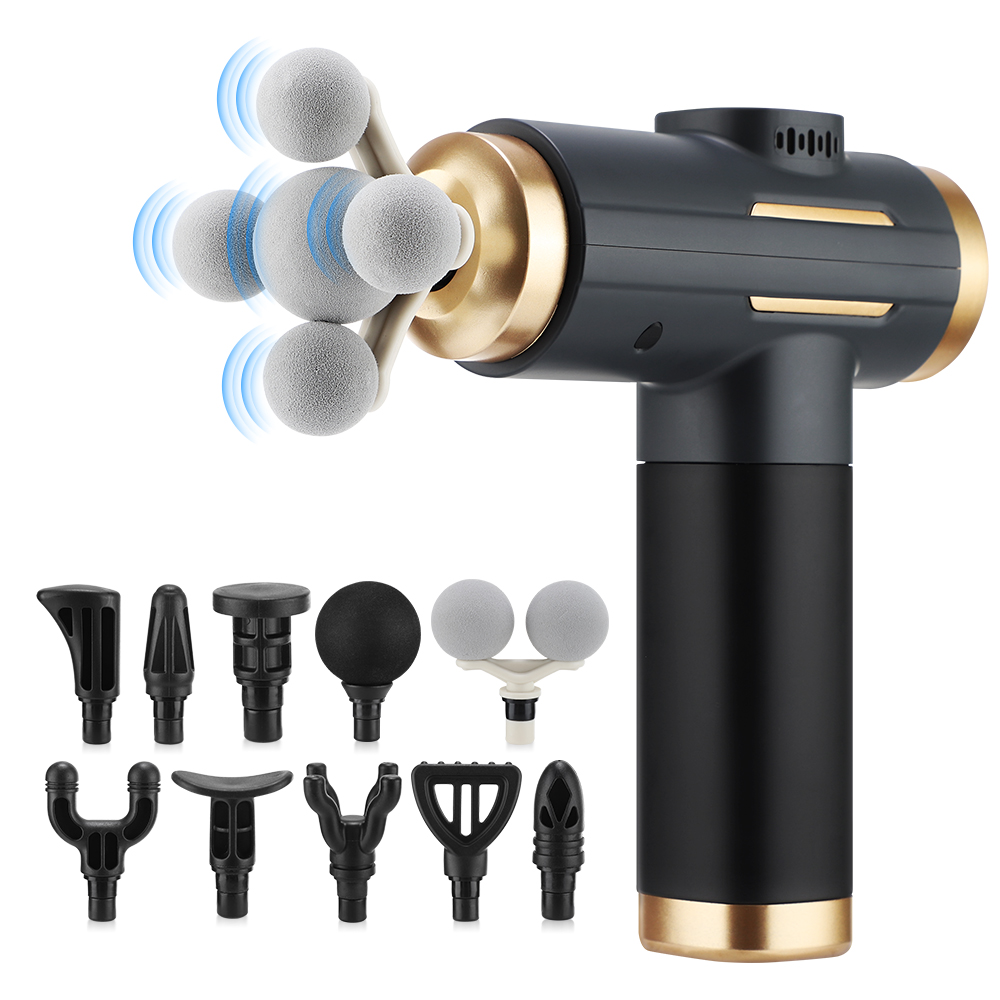 Massage Gun - Электрический массажный пистолет 11 в 1,