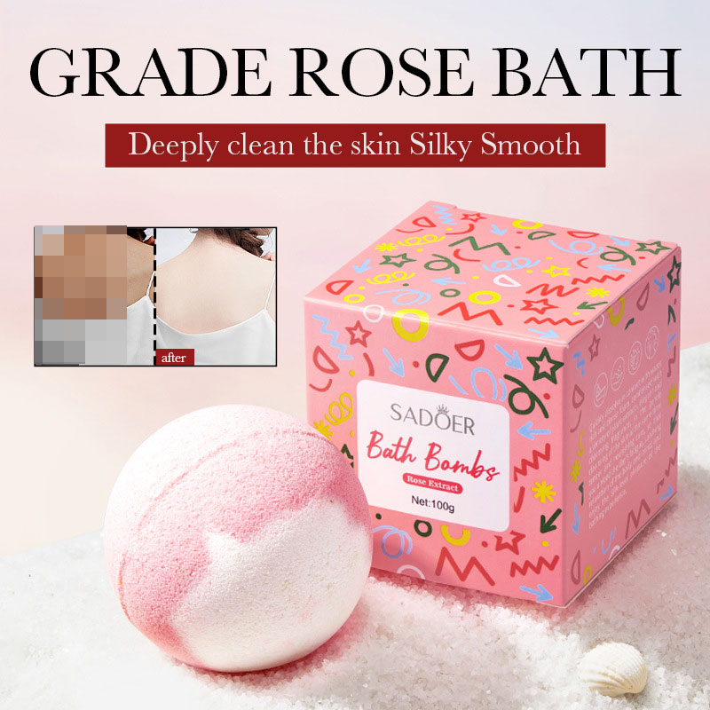 Соляной шарик SADOER Rose Шари – обзор и цена Bath Salts